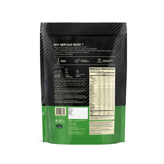 Optimum Nutrition (ON) Serious Mass Weight Gainer Powder 1 kg (Chocolate)