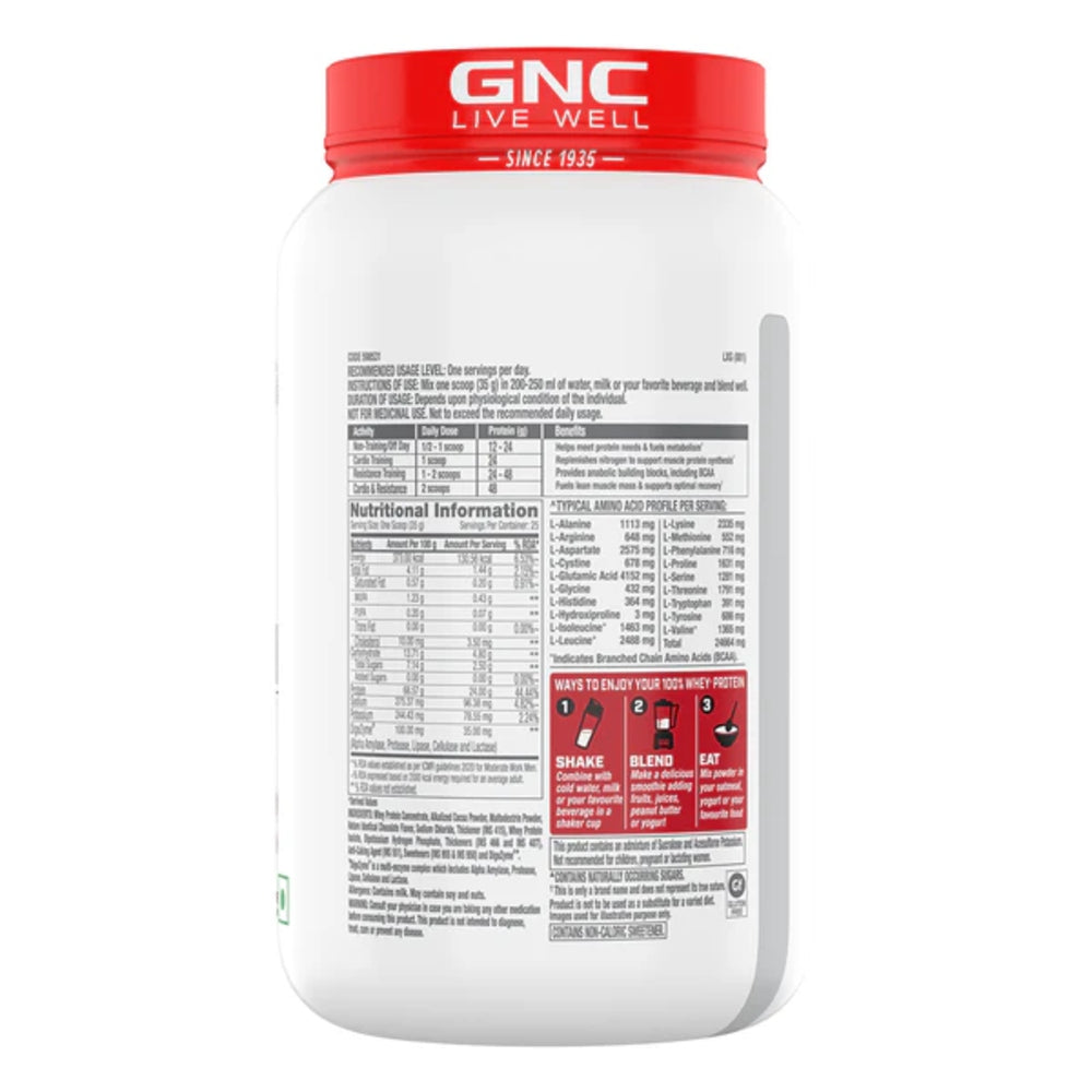 GNC Pro Performance 100% Whey Protein, Chocolate Supreme (2 lbs)