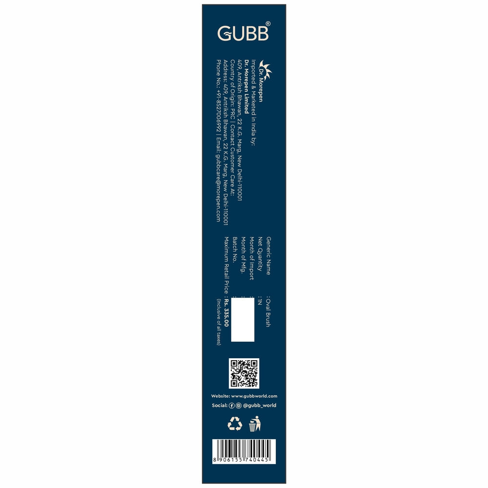 GUBB Wooden Hues Oval Hair Brush for Men & Women - Suitable For All Hair Types
