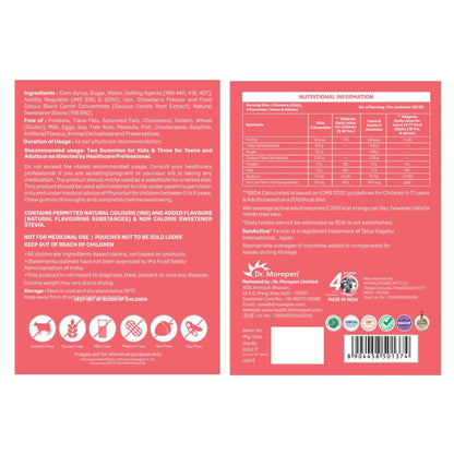 Dr. Morepen Iron Gummies With Sunactive®fe (60 Gummies)