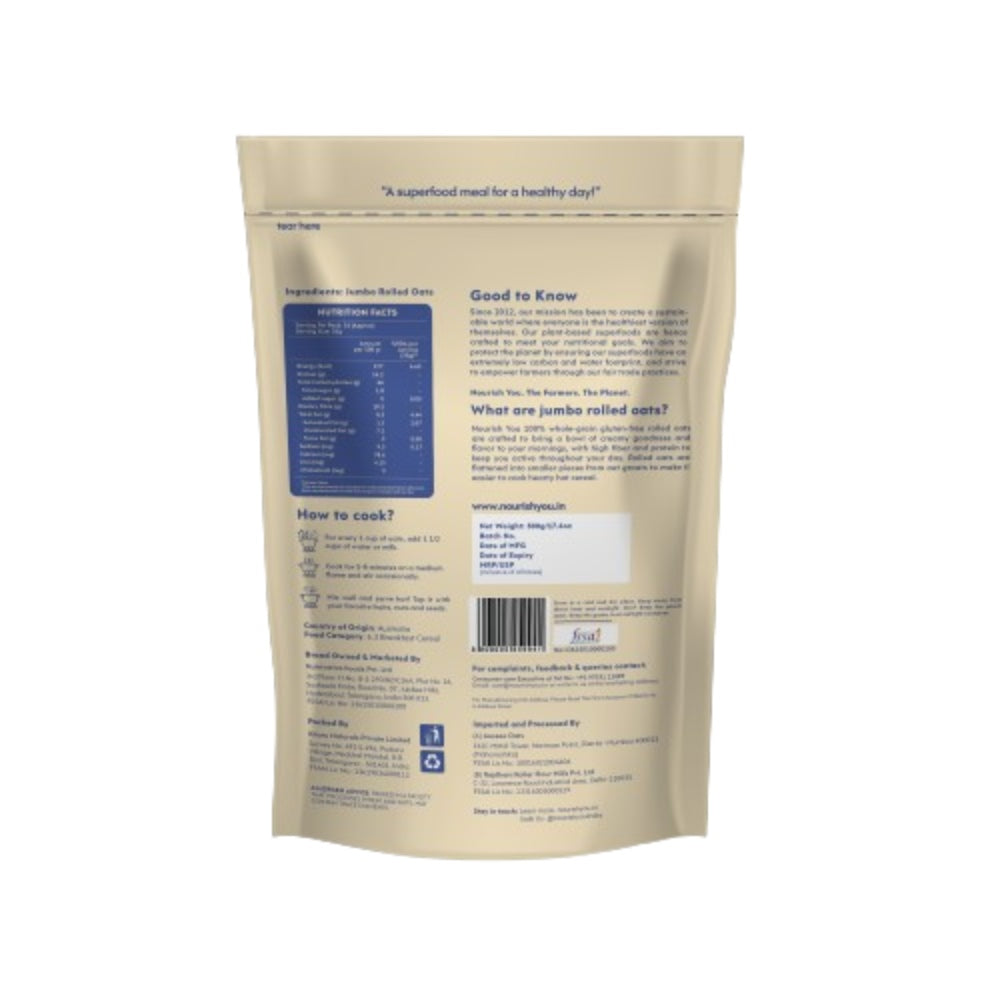 Nourish You Rolled Oats (500 gms)