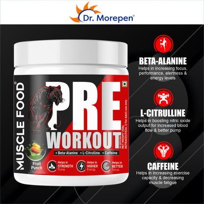 Dr. Morepen Pre-Workout (Fruitpunch)
