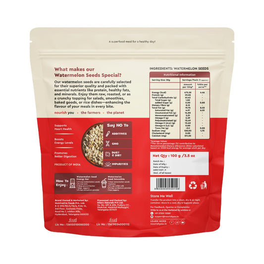 Nourish You Raw Watermelon Seeds For Eating (100 gms)