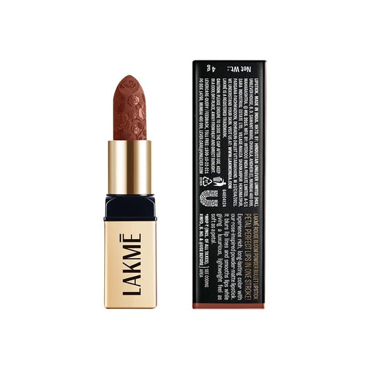 Lakme Rouge Bloom Powder Matte Bullet - Cocoa Carnation 204 (4 gms)