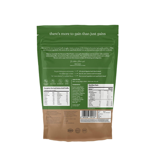 Cosmix No Nonsense Plant Protein - Indonesian Cacao (500 gms)