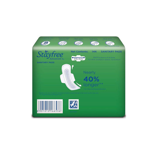 Stayfree Advanced Ultra-Comfort Napkin with Wings 14 Pads (Extra Large)
