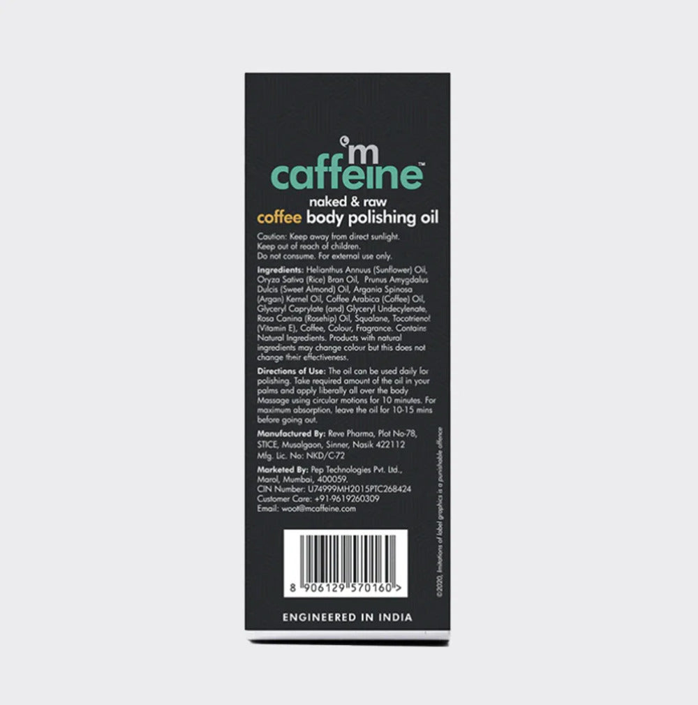 Mcaffeine Naked & Raw Coffee Body Polishing Oil (100 ml)