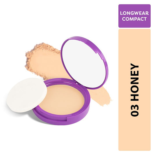 SUGAR POP Longwear Compact 03 Honey, UV Protection, Pore Minimizing, Medium Coverage