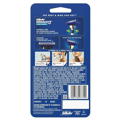 Gillette Mach3 Turbo Mens Razor 1 pc