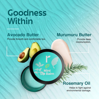 RIVONA NATURALS Mint Lip Balm - Cucumber + Kokum Butter (8 gms)