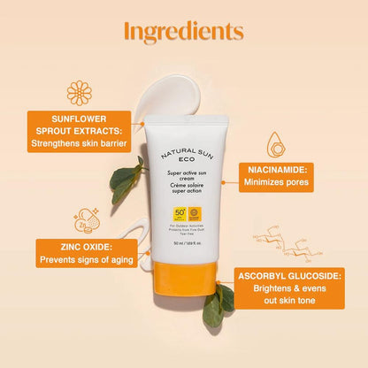 The Face Shop Natural sun Eco Super Active Sun Cream (50ml)