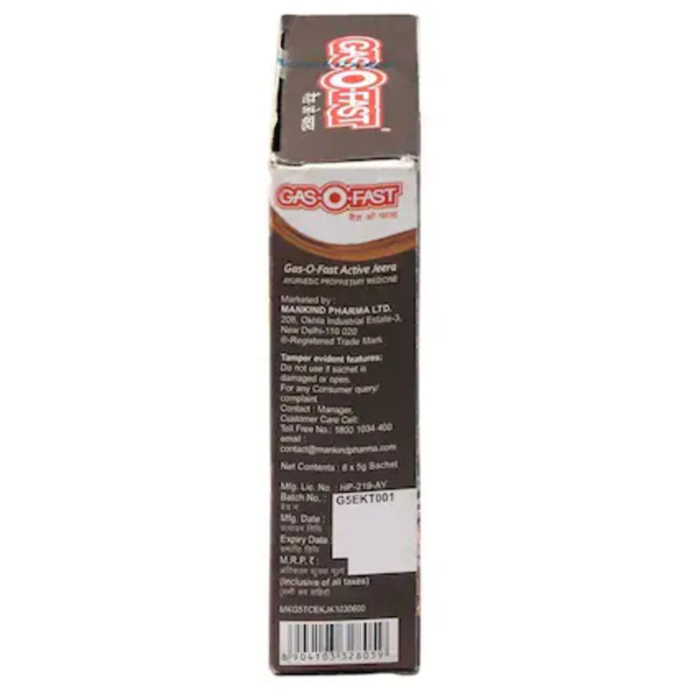 Gas-O-Fast Active Jeera for Relieving Acidity(6 pcs)