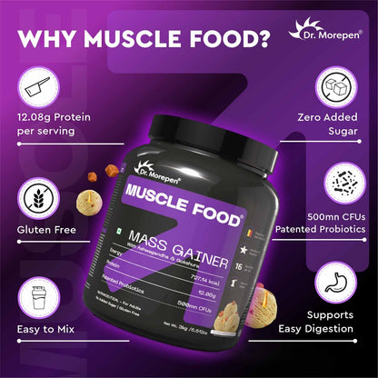 Dr. Morepen Mass Gainer Butterscotch- 3 kg