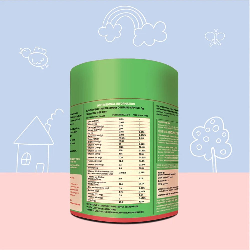 What's Up Wellness Kids Gummies (30 Gummies)