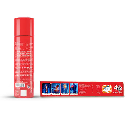 Dr. Morepen Pain Relief Combo - Pain-X Spray (50 gms) & Pain-X Gel (30 gms)