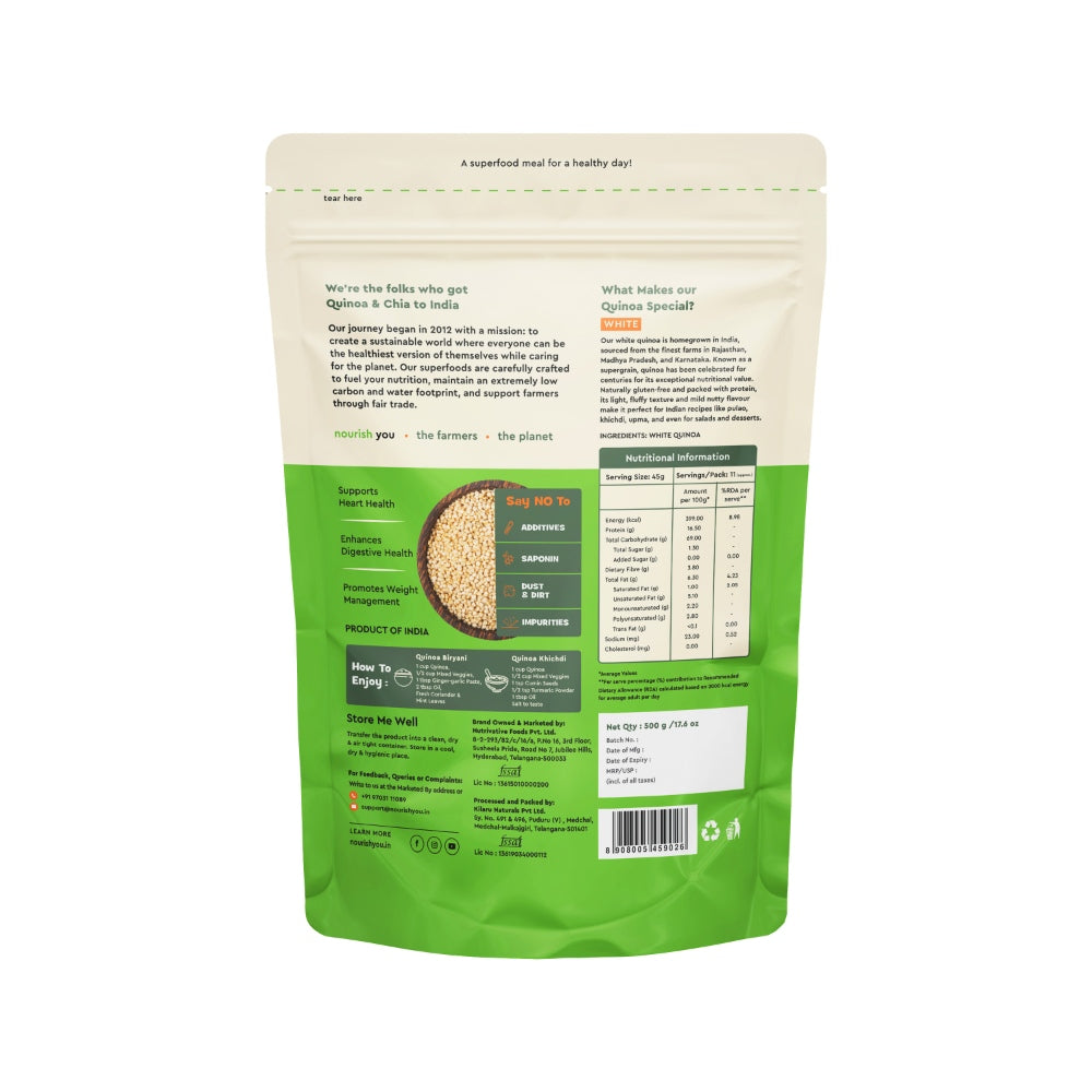 Nourish You White Quinoa Seeds (500 gms)