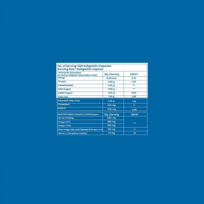 Dr. Morepen Omega 3 Deep Sea Fish Oil Triple Strength (60 Softgels)