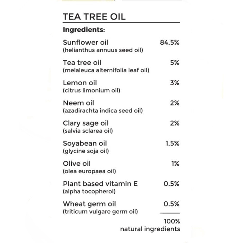 Brillare Tea Tree Oil For Itchy, Flaky, Dandruff Prone Scalp (100ml)