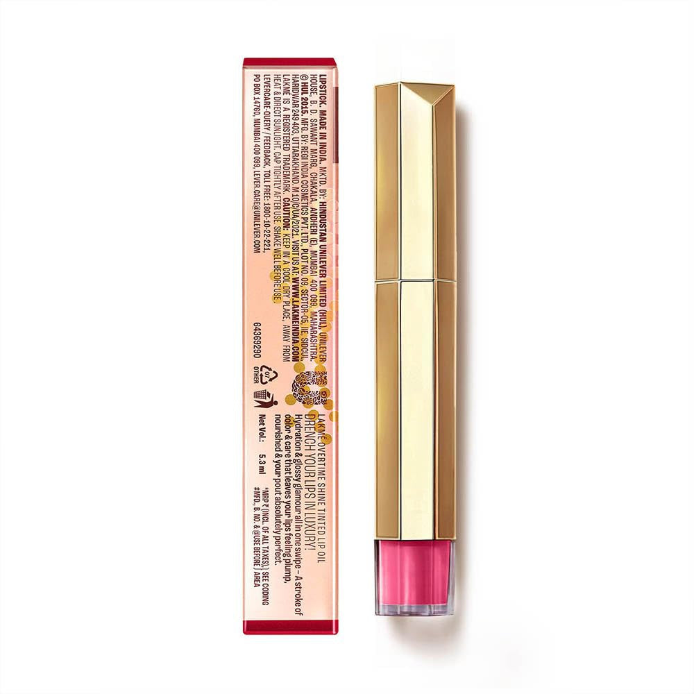 Lakme 9to5 Overtime Shine Tinted Lip Oil  - Berry Bling (5.3ml)