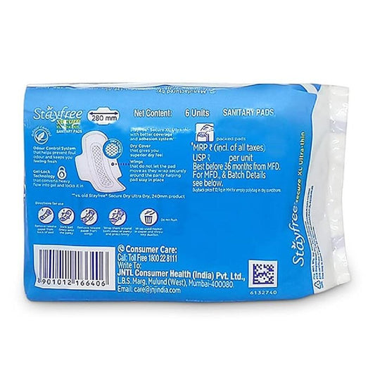 Stayfree Secure Ultra Thin with Wings XL (6 Pads)