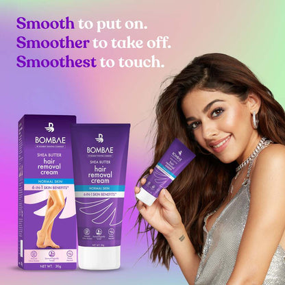 Bombae Shea Butter Hair Removal Cream for Women (30 gms)