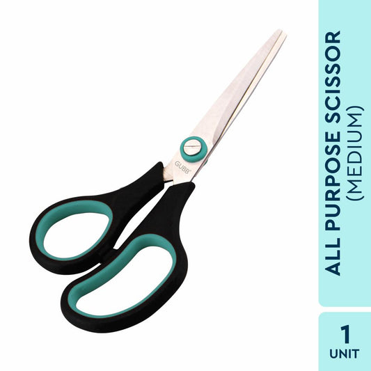 GUBB All Purpose Scissor For Crafts,Kitchen,Tailoring And Hair Cutting,Medium,Black