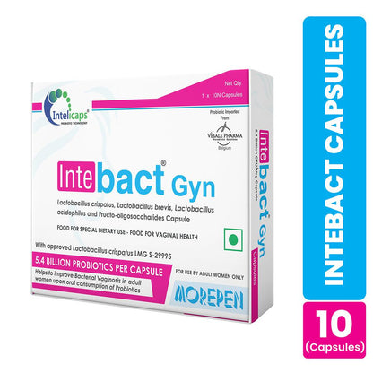 Dr. Morepen Intebact Gyn (10 Veg Capsules)