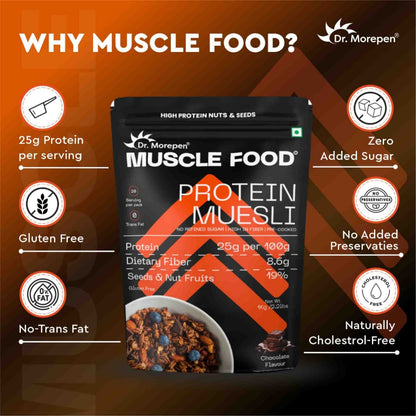 Dr. Morepen Protein Muesli Chocolate Flavour- 1 kg
