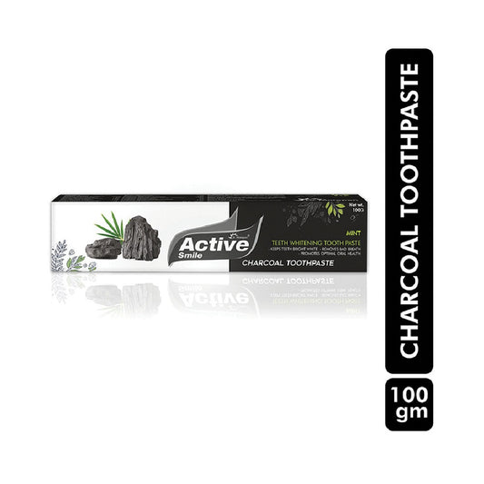 DR. MOREPEN Active Smile Charcoal Toothpaste for Teeth Whitening & Bad Breath Removal (100 gms)