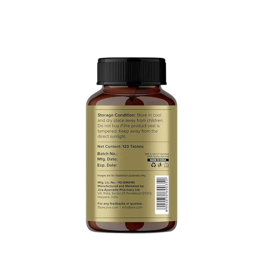 Jiva Triphala Tablet Improves Digestion, Promotes Gut Health & Relives Constipation (120 Tablets)