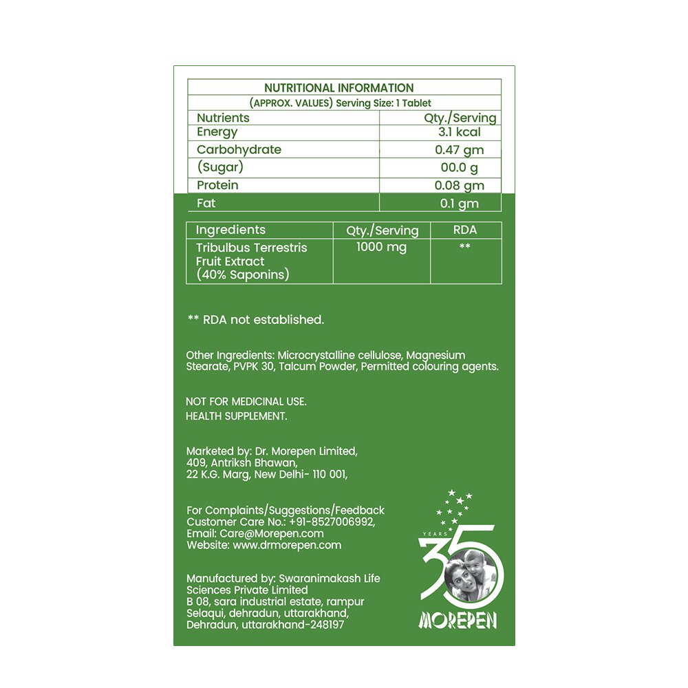 Dr. Morepen Gokshura Tablets for Men (60 Veg Tablets)