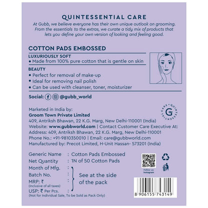 GUBB Cotton Pads Embossed (50 pcs) — image 3