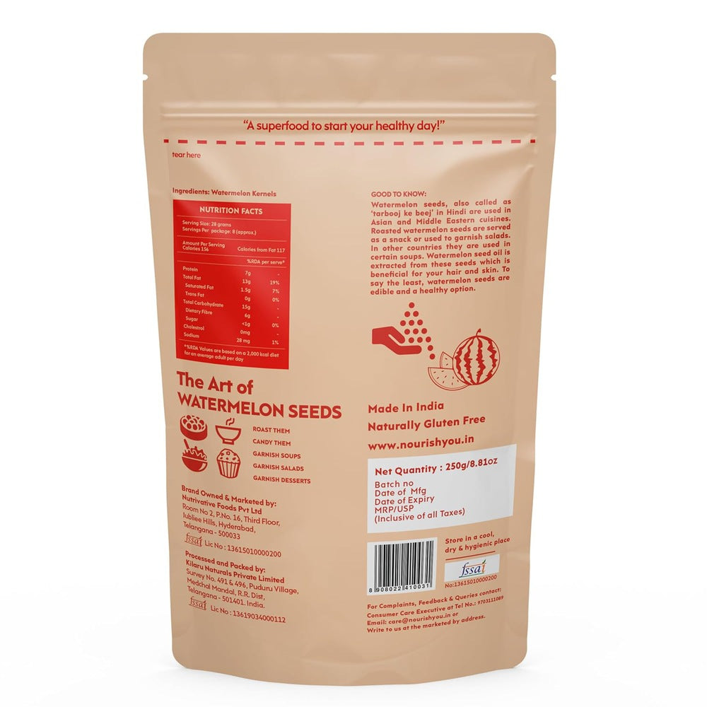 Nourish You Raw Watermelon seeds (250 gms)