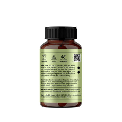 Jiva Brahmi Tablet for Mind Wellness Strengthens Nervous System (120 Tablets)