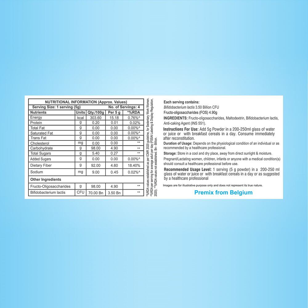 Dr. Morepen Intebact Lax Probiotic Supplement for Gut Health (4 Sachets)
