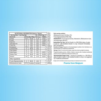 Dr. Morepen Intebact Lax Probiotic Supplement for Gut Health (4 Sachets)