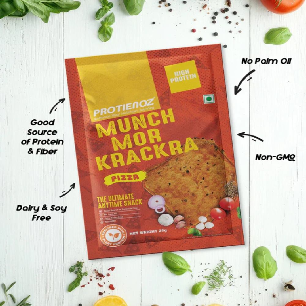 Protienoz Munch Mor High Protein Pizza Krackra (10 X 25 gms)