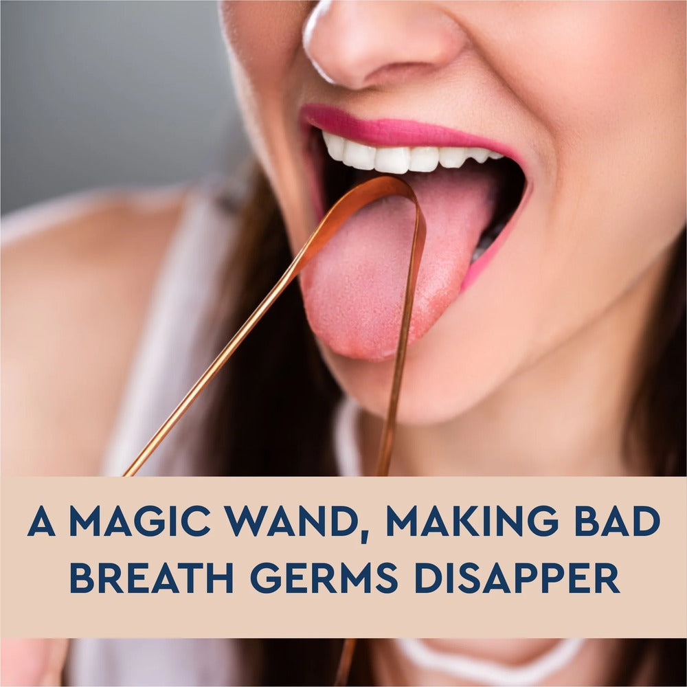 GUBB Copper Tongue Cleaner For Kids & Adults-Natural Copper