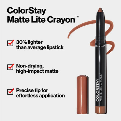 Revlon ColorStay Matte Lite Crayon Lipstick-Clear The Air