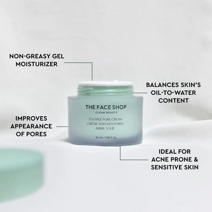 The Face Shop Tea Tree Pore Cream (50ml)