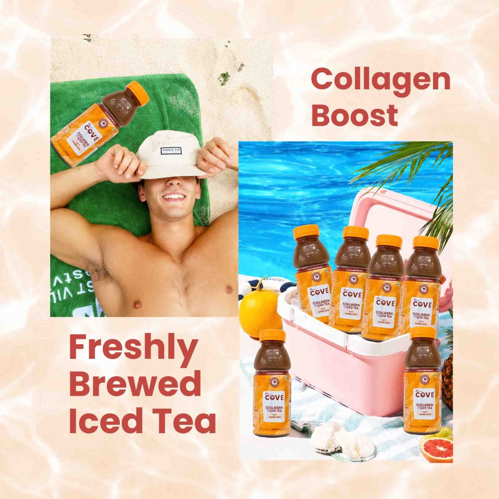 Dr. Morepen Cove Collagen Iced Tea Low Cal (14) Peach Flavour
