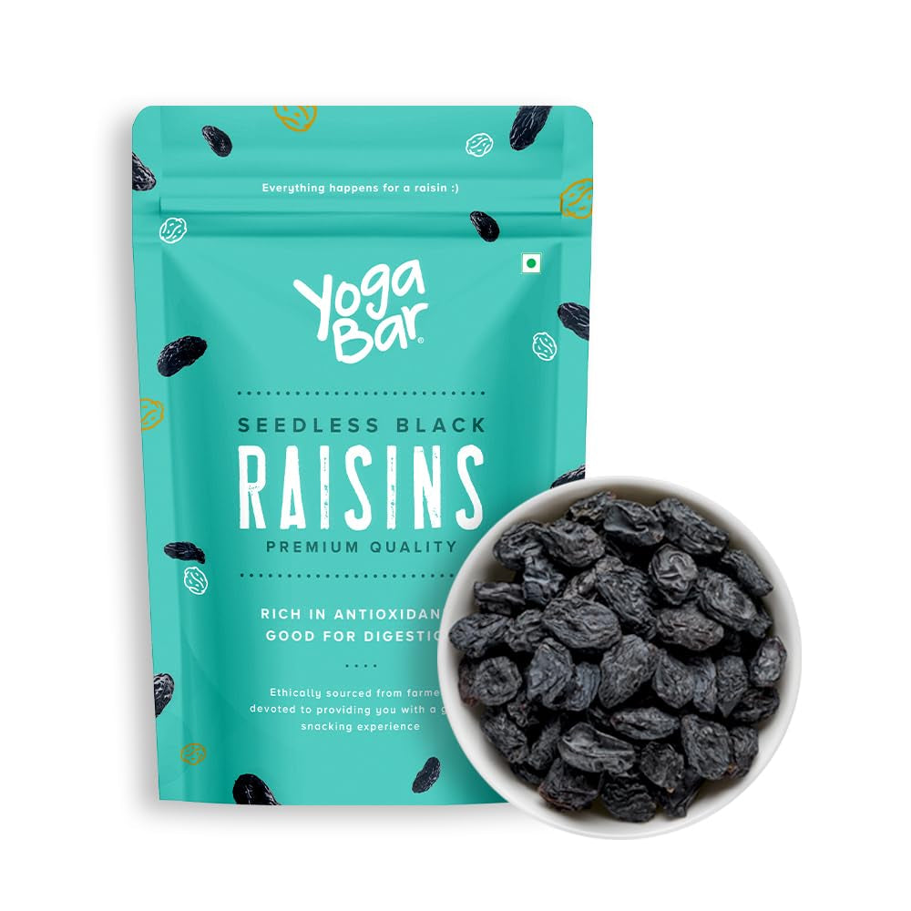 Yogabar Premium Black Raisins 500 grams