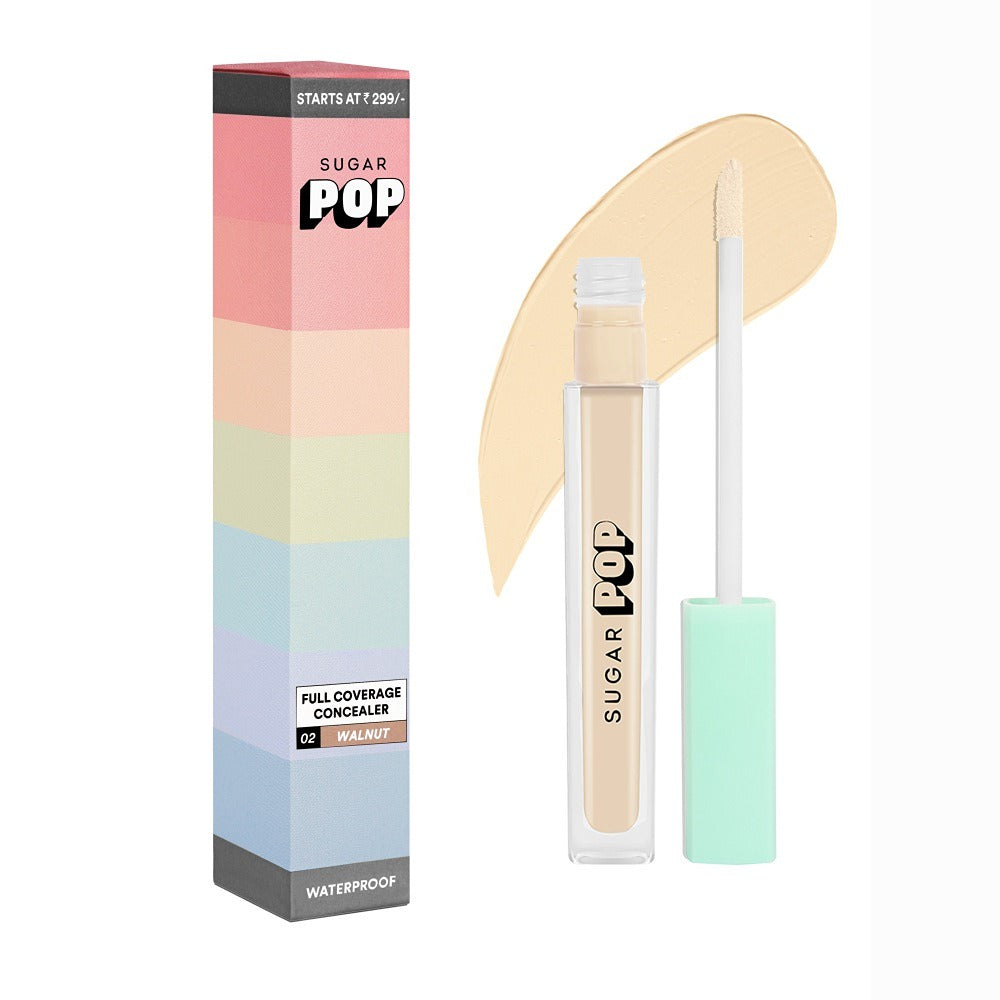SUGAR POP Full Coverage Concealer 02 Walnut - Waterproof - Blendable - Long-lasting