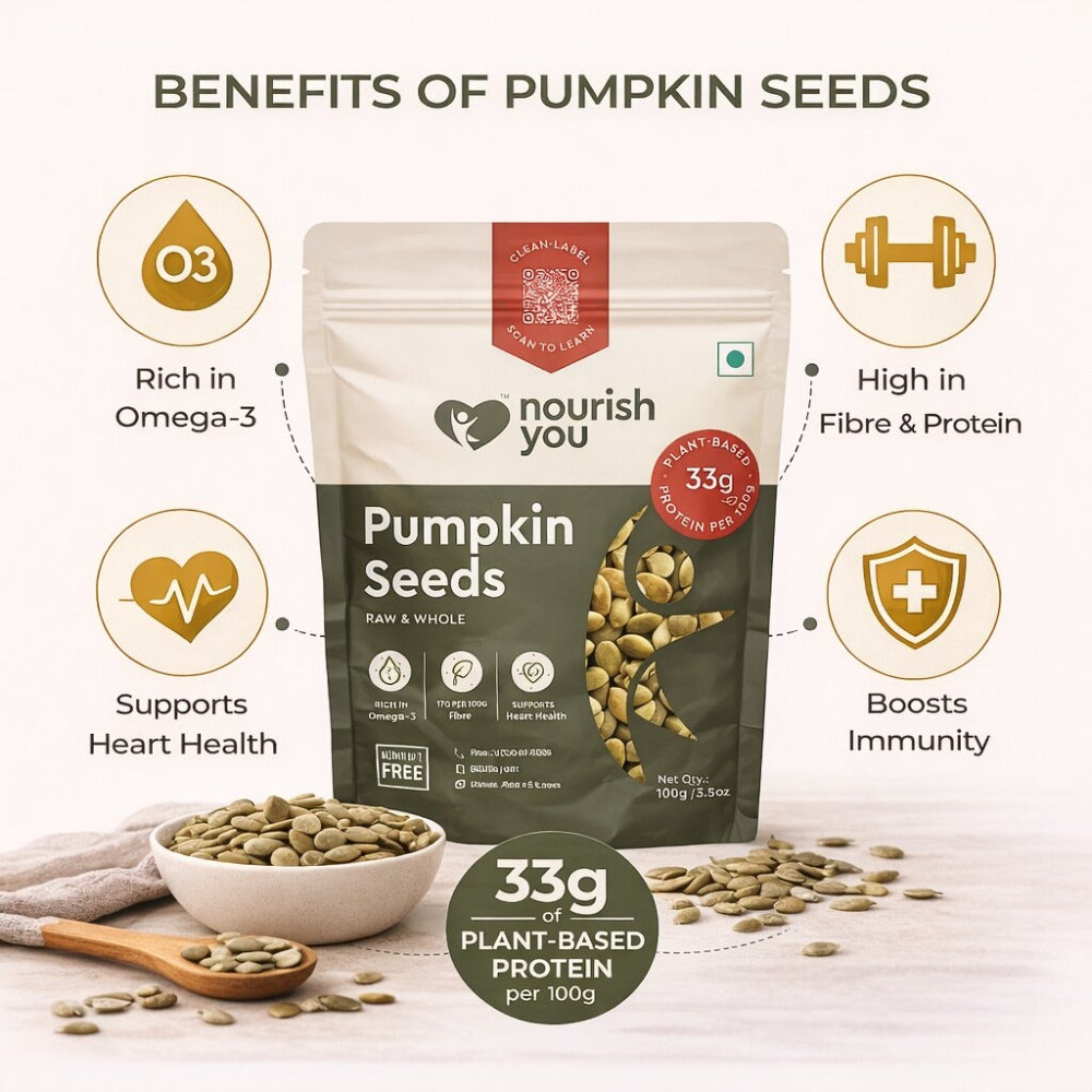 Nourish You Raw Pumpkin Seeds (100 gms)
