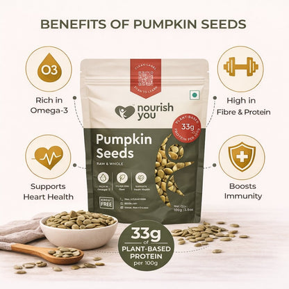 Nourish You Raw Pumpkin Seeds (100 gms)