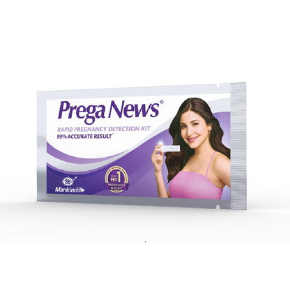 Prega News One Step Urine HCG Pregnancy Test Kit (1 Tests)