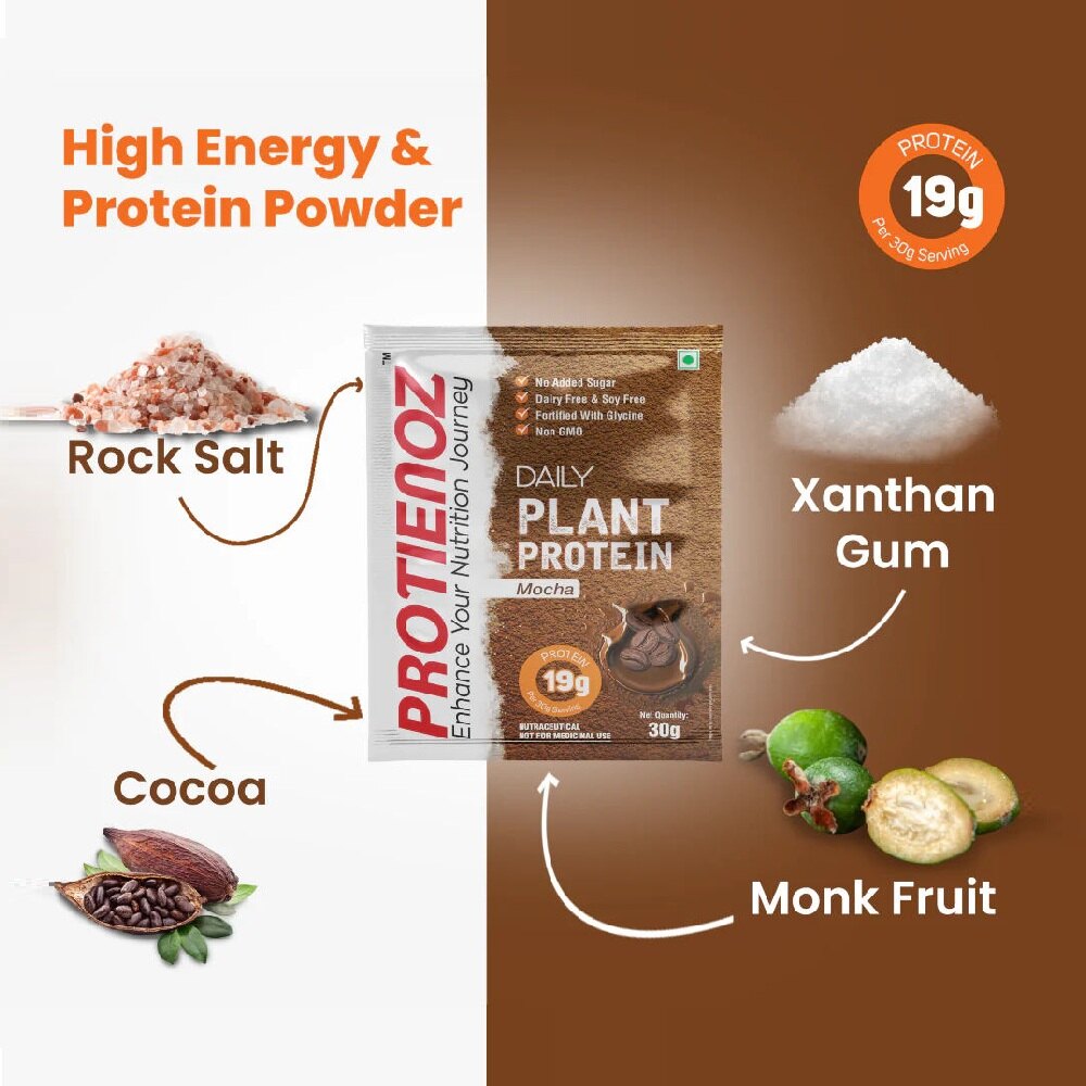 Protienoz High Protein Mocha Protein Powder (30gms x 5)
