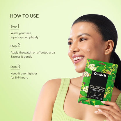 Quench Botanics Zit Away Treatment Patches with Cica Herb Repair (10 gms)