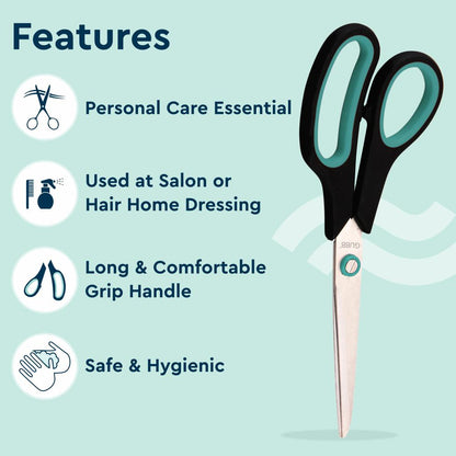 GUBB All Purpose Scissor Set For Hair Cut, Kitchen Use, Craft & Tailoring Professional - Large & Medium