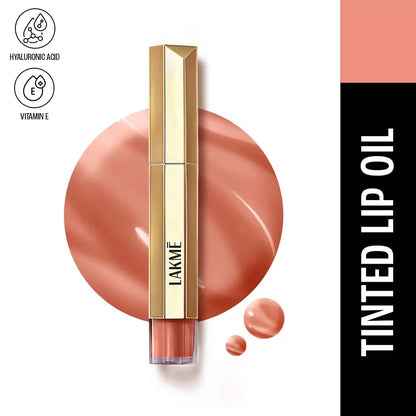 Lakme 9to5 Overtime Shine Tinted Lip Oil - Everyday Nude (5.3ml)